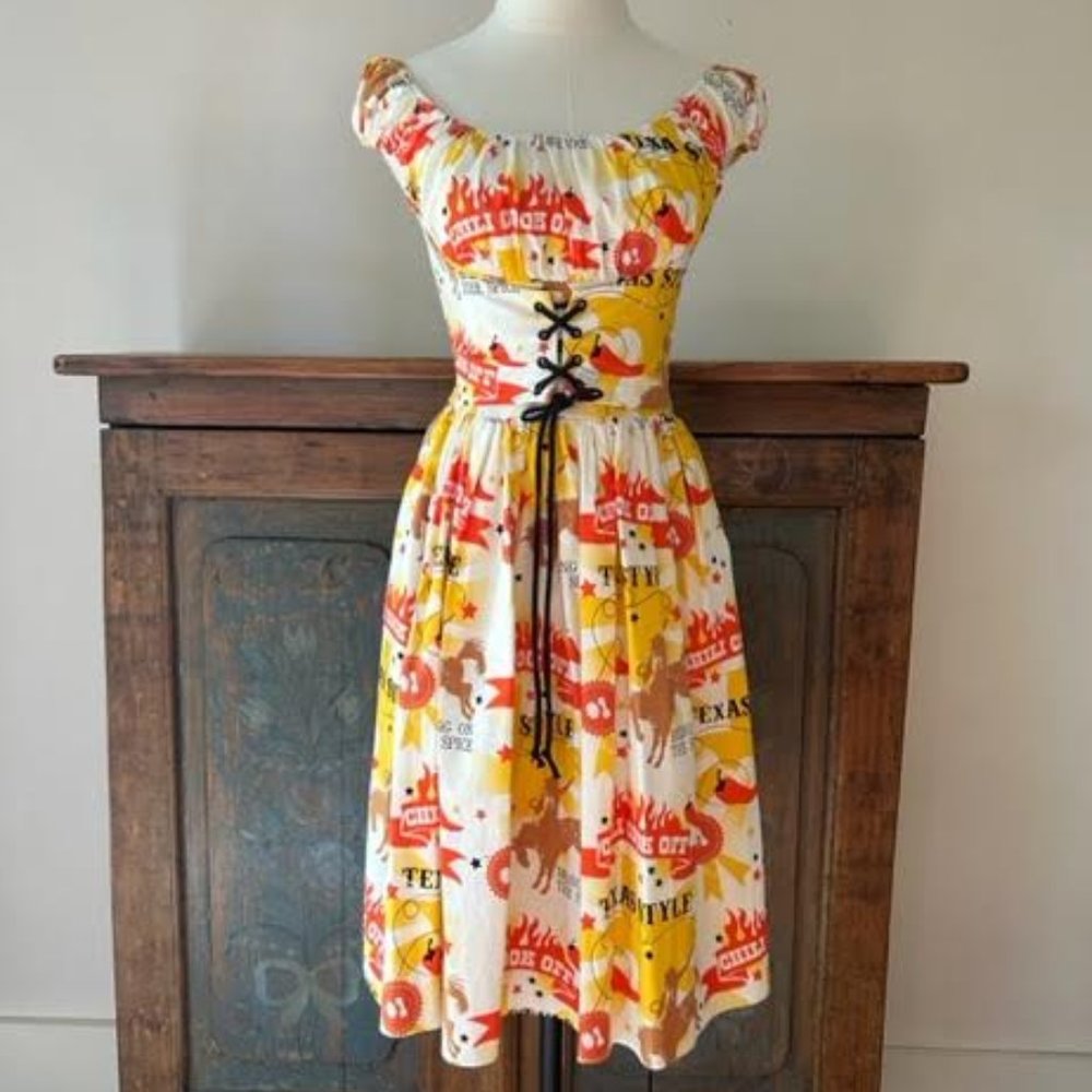 Bernie Dexter BBQ Amy Dress NWOT